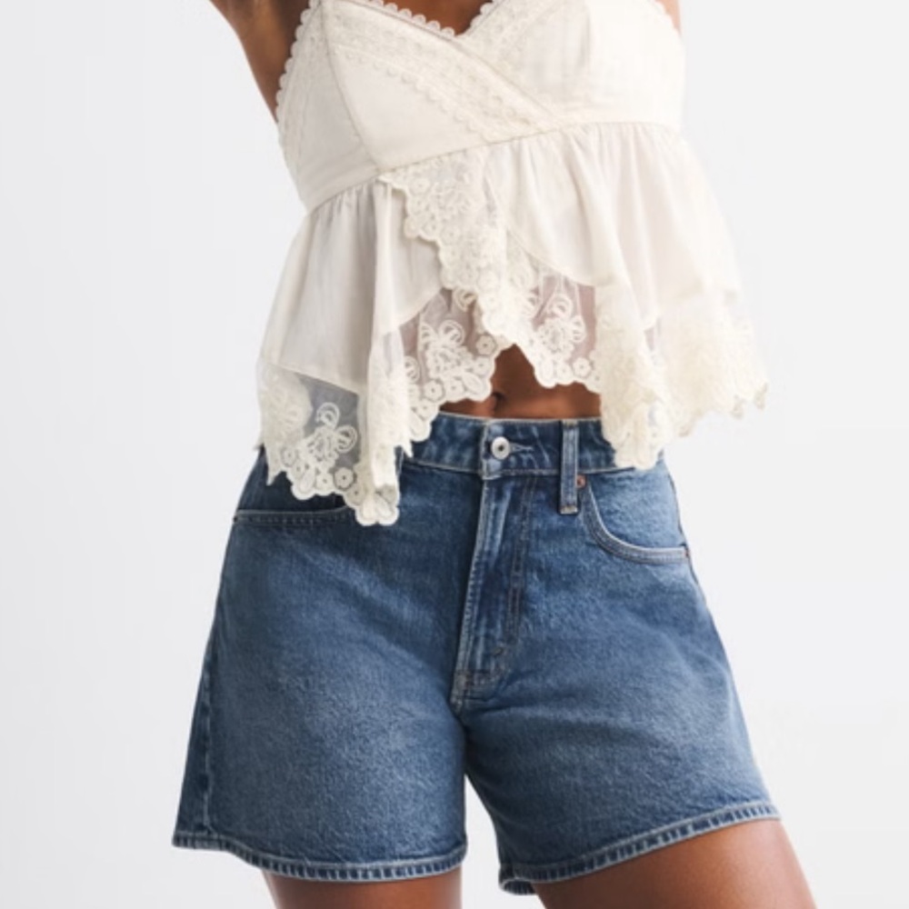 Abercrombie Dad Denim Shorts - Picture 2 of 5
